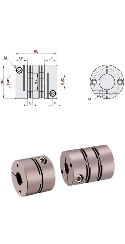 iHF High Quality Aluminum Alloy Stainless Steel Motor Shaft Couplings