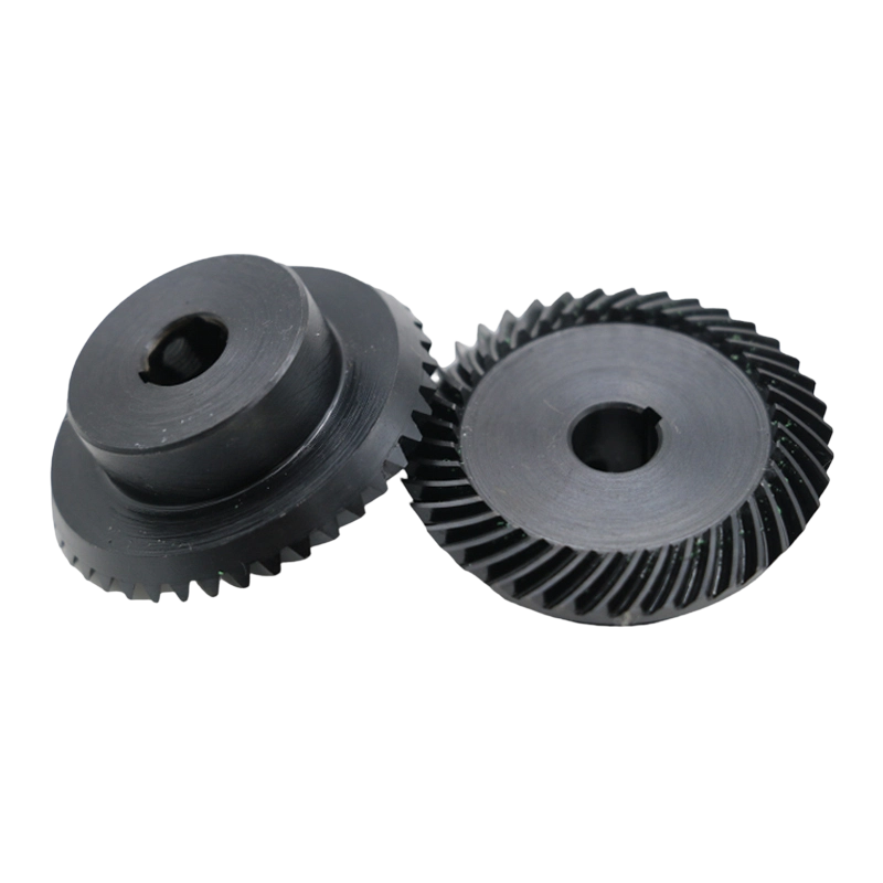 Stainless Steel Aluminum Blackening Helical Bevel Gear for Laser Machinery